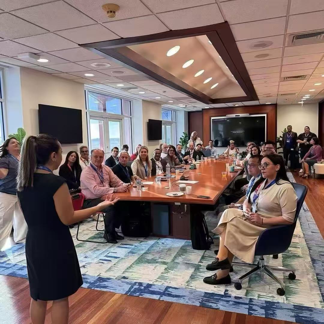 Business professionals participating in a collaborative meeting