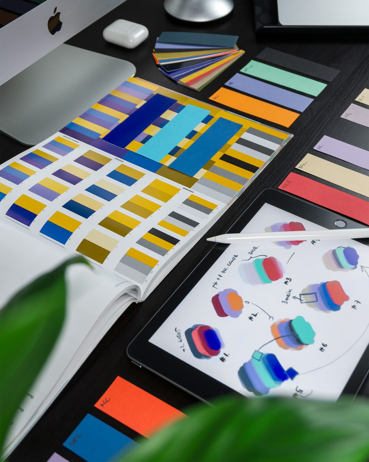 Color studies and visual identity system materials